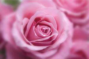 violet beauté carré fleur roses nature avec bouquet de roses et feuille verte photo