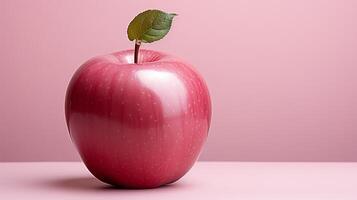 rouge Pomme biologique fruit en bonne santé casse-croûte réel nourriture isolé photo