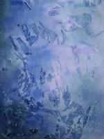 texture de soie de peinture vintage chaotique aquarelle bleu foncé abstrait et motif liquide abstrait sur bleu. photo