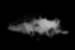 brouillard blanc doux pour la superposition d'éléments photo. brouillard isolé sur fond noir. graphiques supplémentaires pour les photos de paysage.