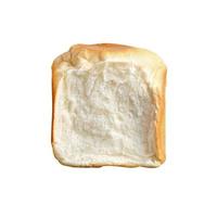 pain de mie sur fond blanc photo