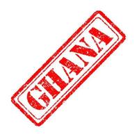 timbre en caoutchouc du Ghana photo
