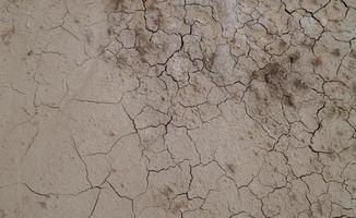 sol fissuré à cause de la sécheresse. la saison sèche fait sécher et fissurer le sol