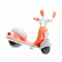 Vélo scooter de rendu 3D isolated on white photo