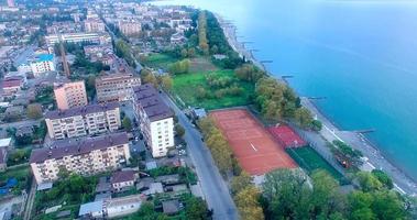 Soukhoumi, Abkhazie. vue aérienne du paysage urbain