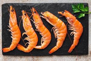 crevettes nourriture crevettes fruits de mer repas sain régime pescetarien