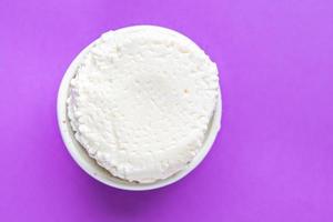 ricotta romana fromage à pâte molle vache ou lait de chèvre repas sain photo