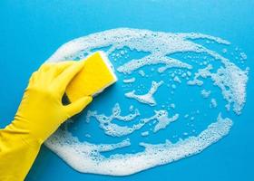 surface de nettoyage des mains en gros plan