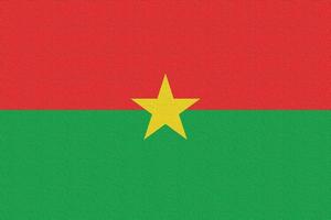 illustration du drapeau national du burkina faso photo