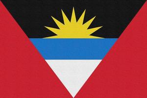 illustration du drapeau national d'antigua-et-barbuda photo