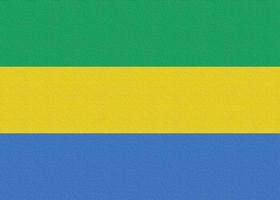 illustration du drapeau national du gabon photo