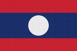 illustration du drapeau national du laos photo