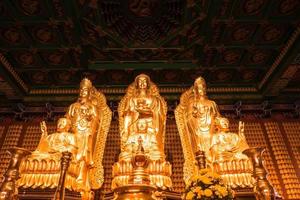 guanyin est un fond de texture dorée pour le dieu chinois