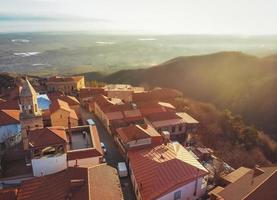 panorama de la ville de sighnaghi photo