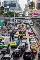 bangkok thaïlande 22. mai 2018 heure de pointe gros embouteillage dans bangkok thaïlande.