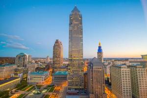 vue sur le centre-ville de cleveland photo