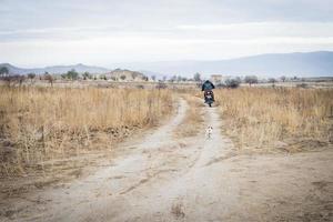 motard en cappadoce photo