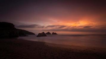 Cornouailles plage de Holywell photo