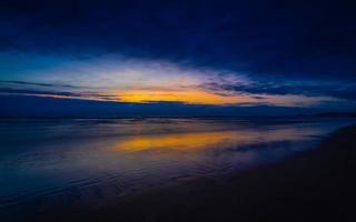 perranporth plage cornwall coucher de soleil photo