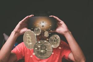 commerce commerce pièces de monnaie crypto monnaie bourses bitcoin investir actions métaverse