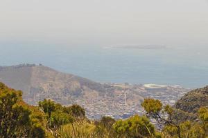 vue panoramique sur toute la côte du cap. photo