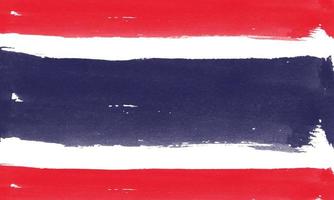 drapeau de la thaïlande avec effet pinceau photo