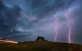 nuages d'orage des prairies photo