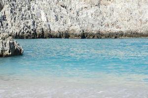 plage de sable, la baie du diable, l'ile de crète. photo