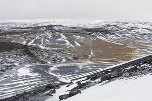 cratère hverfjall, islande photo