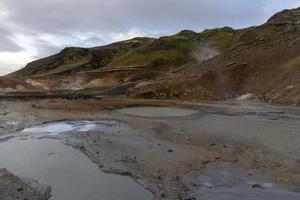 zone géothermique de krysuvik islande photo