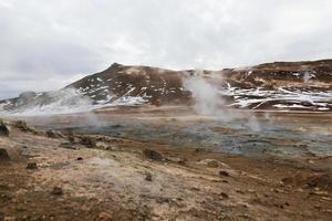 Zone géothermique de Hverir, Islande photo