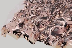 tissu de satin rose volant élégant et élégant à la mode de beauté. abstrait monochrome 3d. photo