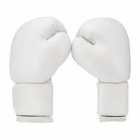 gants de boxe isolés sur fond blanc. tenue de sport photo
