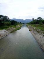 l'eau de la rivière commence à devenir peu profonde en raison de la sécheresse qui a frappé photo