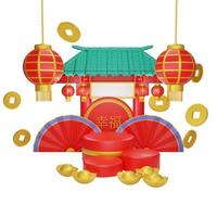 vente de podium concept de nouvel an chinois photo