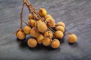 mûr sucré tropical longan fruit photo