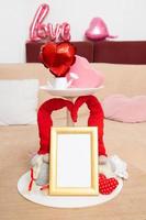 cadre photo maquette pour texte ou image pour la décoration de la saint valentin
