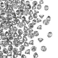 diamants 3d dans la composition en tant que concept photo