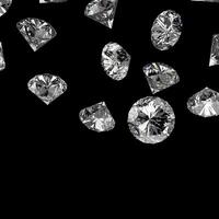 diamants 3d dans la composition en tant que concept photo