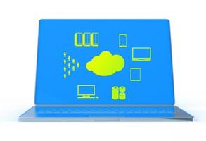 un diagramme de cloud computing sur la nouvelle interface informatique photo