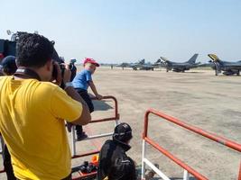armée de l'air royale thaïlandaise don muang bangkok thaïlande12 janvier 2019journée nationale des enfants le spectacle aérien et le spectacle aérien de l'armée de l'air royale thaïlandaise. sur bangkok thailand12 janvier 2019. photo