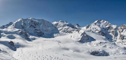 panorama des montagnes palu et bernina photo