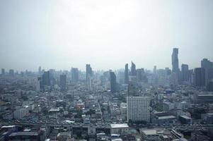 vue de dessus de la ville de bangkok photo