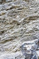 texture de roche grise. gorge d'avakas sur l'île de chypre. photo