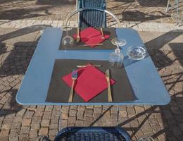 table et chaises photo