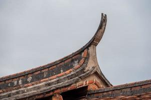 les toits et les avant-toits des temples traditionnels chinois photo