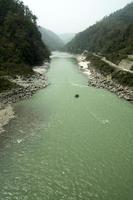 vue sur la rivière teesta photo