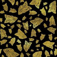 feuilles de monstera dorées luxe noir photo