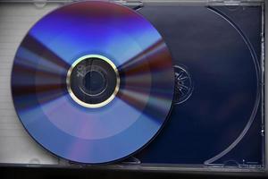 nouveaux DVD brillants pour un enregistrement en gros plan photo