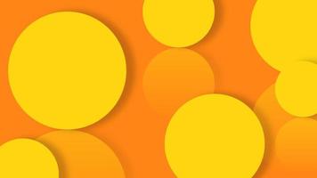 fond abstrait jaune et orange, avec motif de cercle. fond de géométrie moderne photo